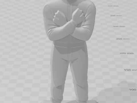 Bonecos 3d tarzı manga anime lewis f1 karikat&uuml;r 3D Baskı Modeli