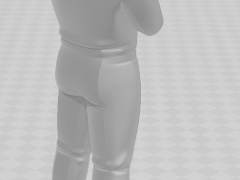 Bonecos 3d style manga anime lewis f1 caricato 3D Print Model