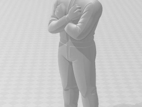 Bonecos 3d style manga anime lewis f1 caricato 3D Print Model