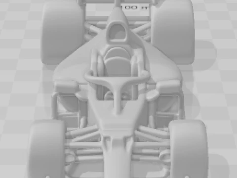 Bonecos 3D-Stil Manga Anime Lewis F1 AMG Caricato 3D Druckmodell