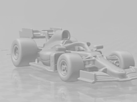 Bonecos 3d style manga anime lewis f1 amg caricato 3D Print Model