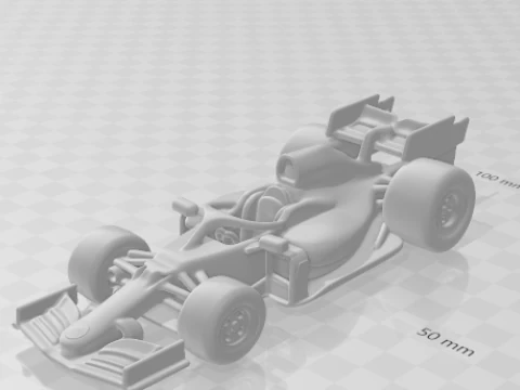Bonecos 3d style manga anime lewis f1 amg caricato 3D Print Model