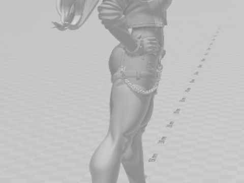 Bonecos 3d style manga anime street fighters caricato 3D Print Model