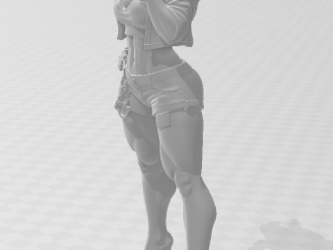 Bonecos 3d style manga anime street fighters caricato 3D Print Model