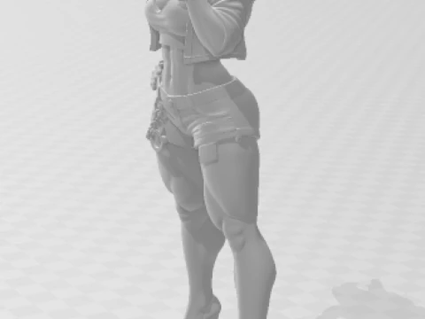 Bonecos 3d style manga anime street fighters caricato 3D Print Model