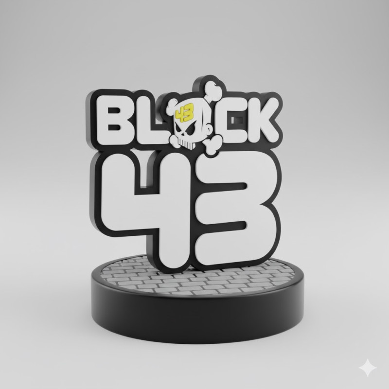 Bonecos 3d стиль манга аніме кен блок логотип карикато 3D Принт Модель .c4d .max .obj .3ds .fbx .stl .blend 