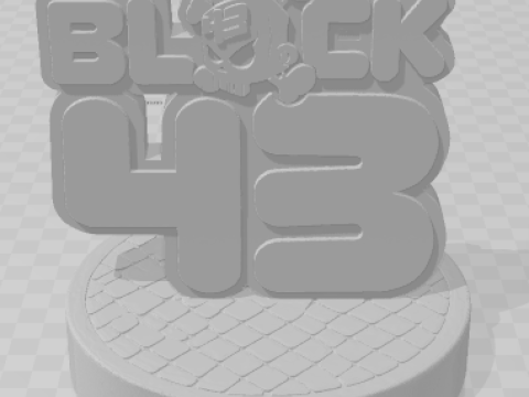 Bonecos 3d стиль манга аніме кен блок логотип карикато 3D Принт Модель