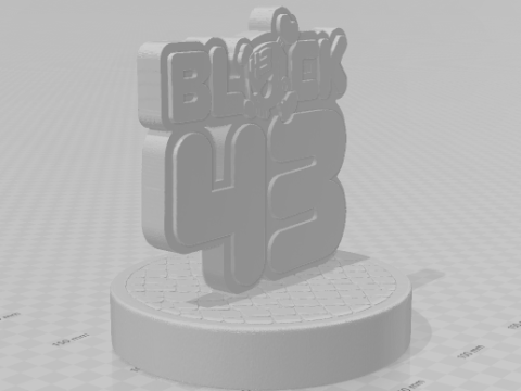 Bonecos 3d стиль манга аніме кен блок логотип карикато 3D Принт Модель