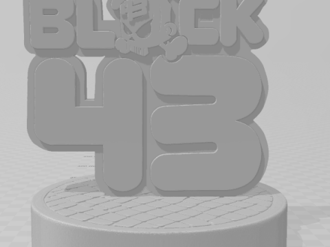 Bonecos 3d стиль манга аніме кен блок логотип карикато 3D Принт Модель