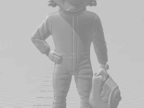 Bonecos 3d style manga anime lewis 44 caricato 3D Print Model