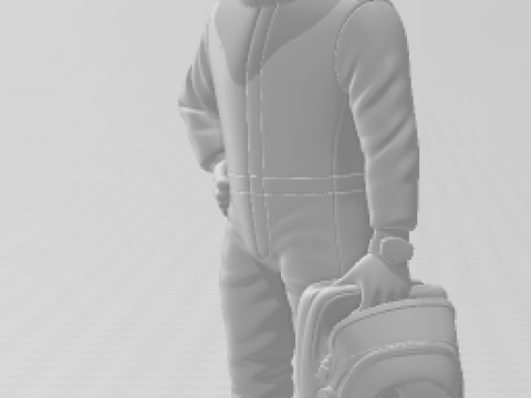 Bonecos estilo 3d manga anime lewis 44 caricaturato Modelo de impresión 3D