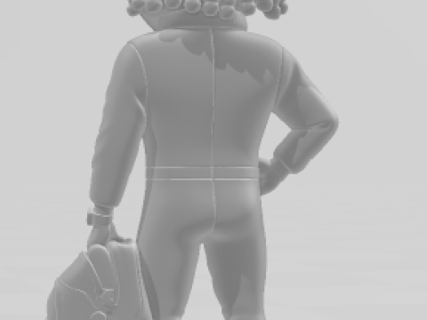 Bonecos estilo 3d manga anime lewis 44 caricaturato Modelo de impresión 3D