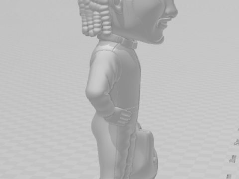 Bonecos estilo 3d manga anime lewis 44 caricaturato Modelo de impresión 3D