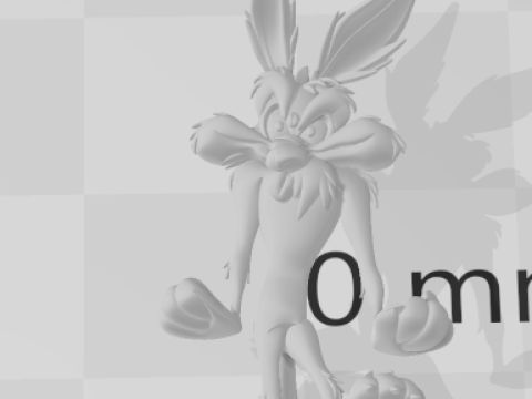 Bonecos 3D-stijl manga anime coyote coio esmagado karicato 3D printmodel