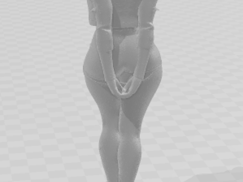 Bonecos 3d style manga anime android 18 dragonball caricato Model Cetak 3D