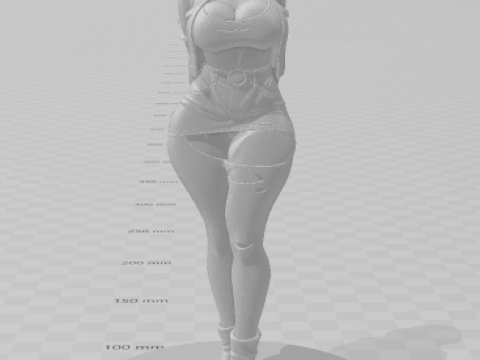 Bonecos 3d style manga anime android 18 dragonball caricato Model Cetak 3D