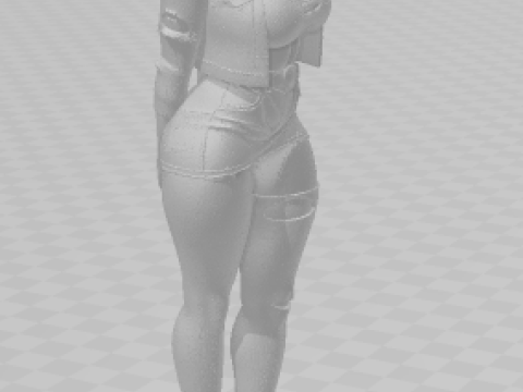 Bonecos 3d style manga anime android 18 dragonball caricato Model Cetak 3D