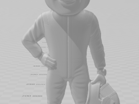 बोनकोस 3डी स्टाइल मंगा एनीमे एफ1 मैक्स कैरिकैटो 3D प्रिंट मॉडल