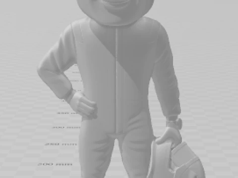 Bonecos 3d style manga anime f1 max caricato Modello di stampa 3D