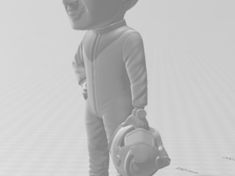 Bonecos 3d стиль манга аніме f1 max caricato 3D Принт Модель