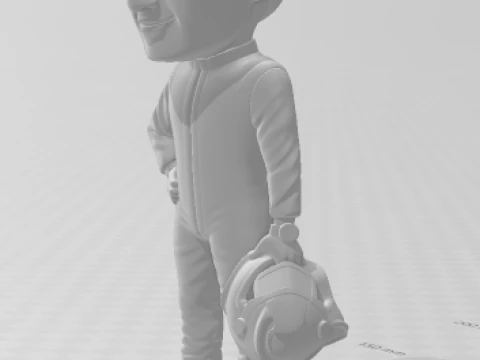 Bonecos 3d style manga anime f1 max caricato 3D Print Model