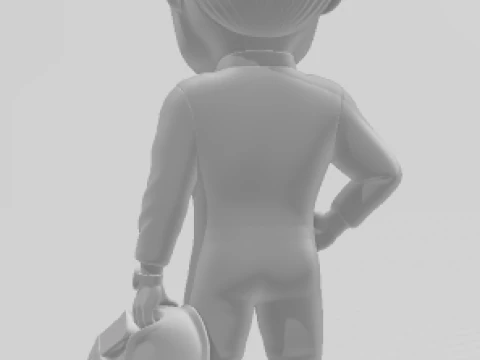 Bonecos 3d style manga anime f1 max caricato 3D Print Model
