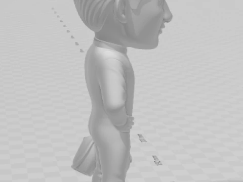 Bonecos 3d style manga anime f1 max caricato 3D Print Model