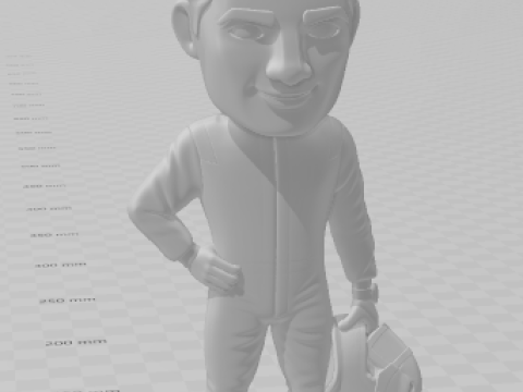 Bonecos 3d стиль манга аніме f1 max caricato 3D Принт Модель