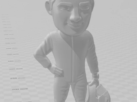 Bonecos 3d style manga anime f1 max caricato 3D Print Model