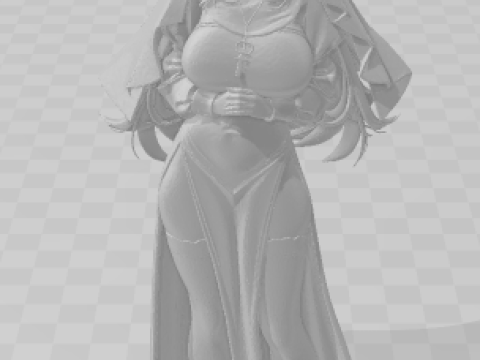 Bonecos 3D-Stil Manga Anime Frauen Lolli Caricato 3D Druckmodell