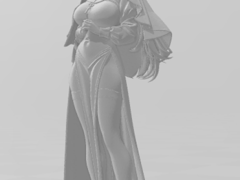 Bonecos 3D-Stil Manga Anime Frauen Lolli Caricato 3D Druckmodell