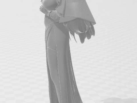 Bonecos 3D-Stil Manga Anime Frauen Lolli Caricato 3D Druckmodell