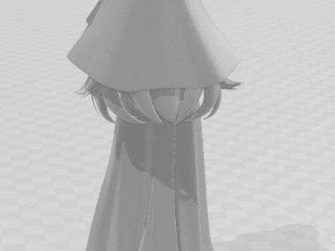 Bonecos 3D-Stil Manga Anime Frauen Lolli Caricato 3D Druckmodell