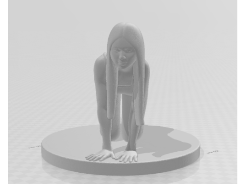 Bonecos 3d style manga anime women lolli caricato 3D Print Model