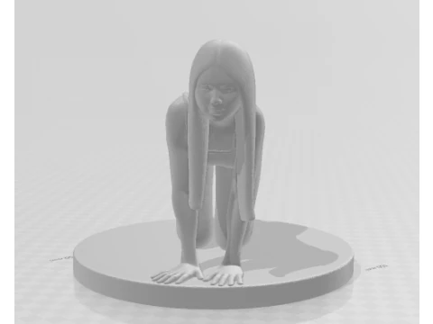 Bonecos 3d style manga anime women lolli caricato 3D Print Model
