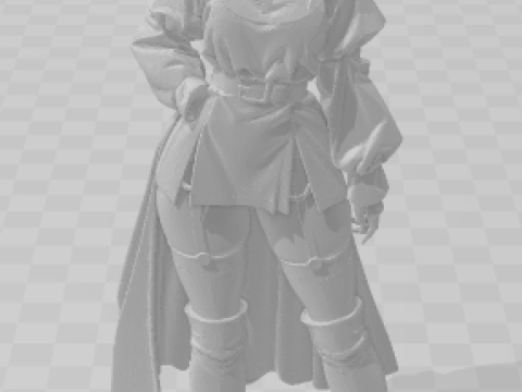 बोनकोस 3डी स्टाइल मंगा एनीमे महिला लॉली कैरिकैटो 3D प्रिंट मॉडल