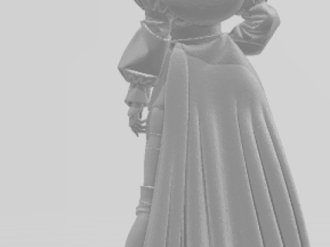 बोनकोस 3डी स्टाइल मंगा एनीमे महिला लॉली कैरिकैटो 3D प्रिंट मॉडल