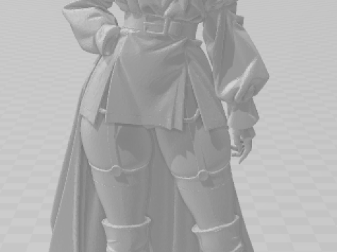 बोनकोस 3डी स्टाइल मंगा एनीमे महिला लॉली कैरिकैटो 3D प्रिंट मॉडल