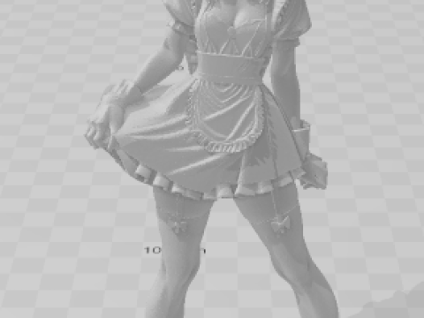 Bonecos 3D 风格漫画动漫女性 lolli caricato 3D 打印模型