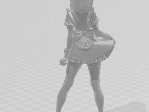 Bonecos 3D 风格漫画动漫女性 lolli caricato 3D 打印模型