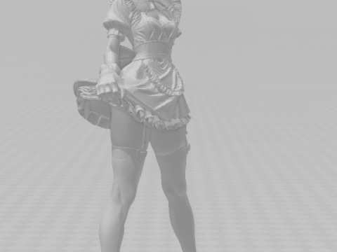 Bonecos 3D 风格漫画动漫女性 lolli caricato 3D 打印模型