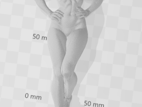 बोनकोस 3डी स्टाइल मंगा एनीमे महिला लॉली कैरिकैटो 3D प्रिंट मॉडल