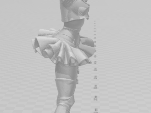 Bonecos 3d style manga anime women lolli caricato 3D Print Model