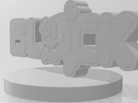 Bonecos 3d style manga anime ken block logo caricato 3D Print Model