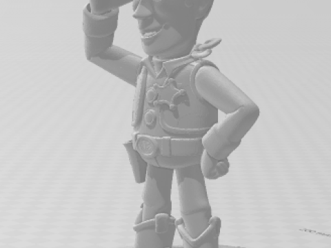 Bonecos estilo 3d mangá anime xerife woody toy story caricato Modelo de Impressão 3D