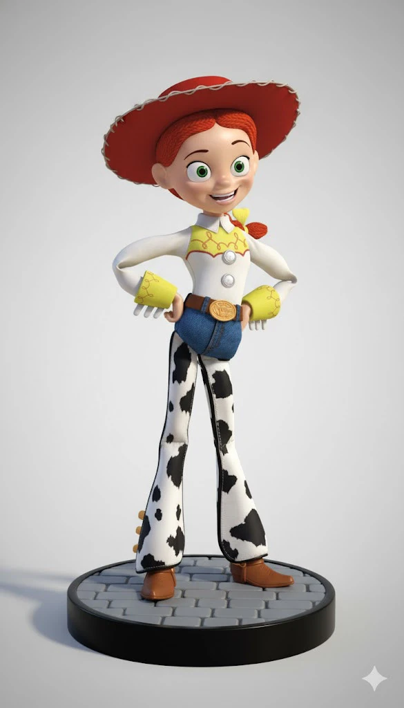 Bonecos 3d style manga anime jessie toy story caricato 3D Print Model .c4d .max .obj .3ds .fbx .stl .blend 