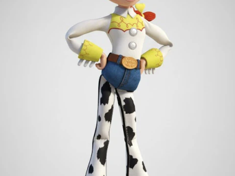 Bonecos 3d style manga anime jessie toy story caricato 3D Print Model