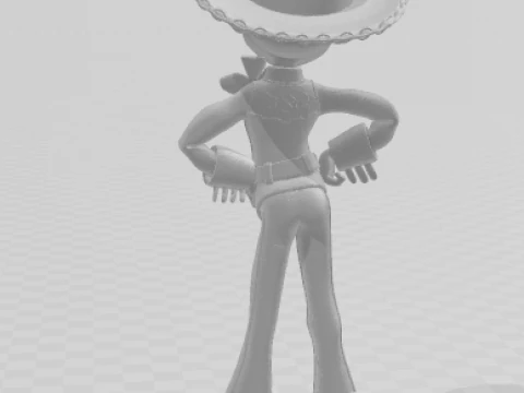 Bonecos 3d style manga anime jessie toy story caricato 3D Print Model
