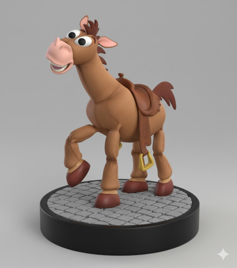 Bonecos 3d style manga anime horse toy story caricato 3D Print Model .c4d .max .obj .3ds .fbx .stl .blend 