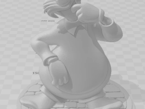 Bonecos 3d style manga anime leoncio pica pau woodwoodpecker caricato 3D Print Model